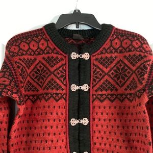 Vintage Dale of Norway Wool Fair Isle Cardigan Sweater - M